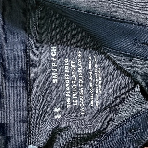 Men's Under Armour Playoff 3.0 Polo, Black/Jet Gray, Size Small, NWT - Picture 5 of 11